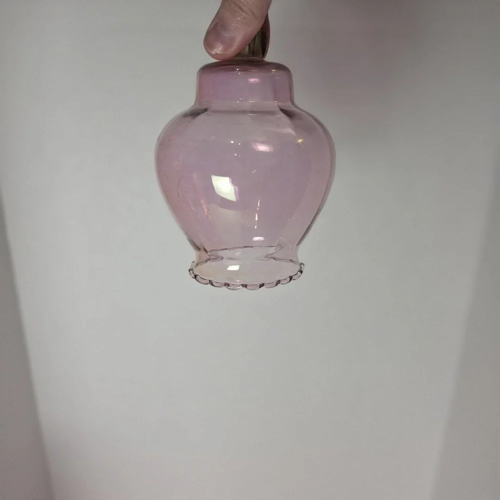 HOMCO Pink Celeste Pegged Ruffled Votive Candle Holder Sconce Home Interiors
